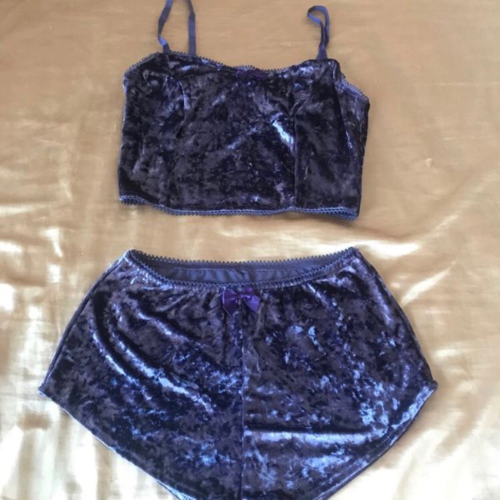Crop top and short set